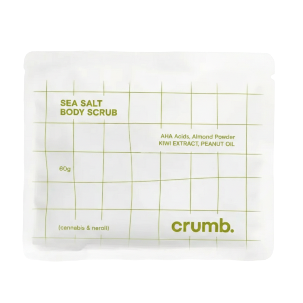 CRUMB. Cannabis & Neroli Body Scrub 1х60g - Сольовий скраб для тіла з AHA-кислотами (travel format) CRUMB. Cannabis & Neroli Body Scrub 1х60g - Сольовий скраб для тіла з AHA-кислотами (travel format)